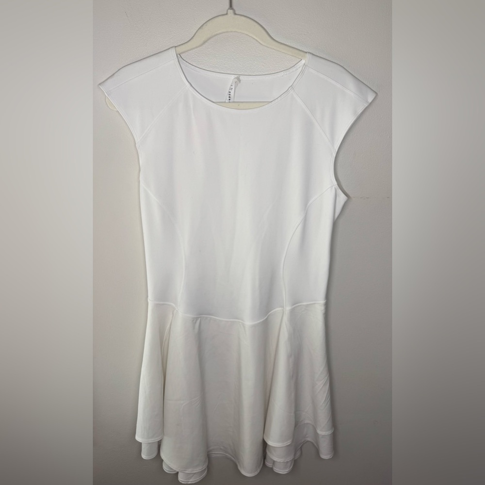 Lululemon Everlux Mesh-Back Tennis Dress White Size 10